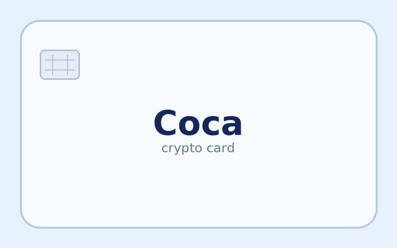 Coca Card – kriptokártya