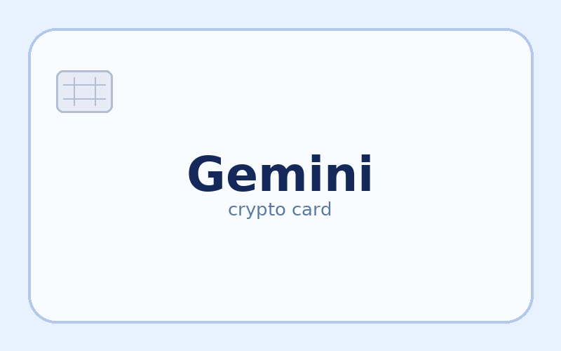 Gemini Credit Card – kriptokártya
