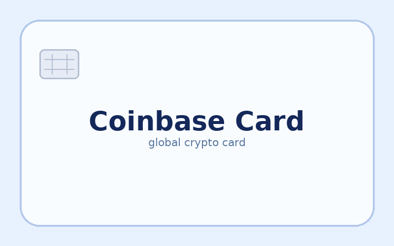Coinbase Card – kriptokártya illusztráció