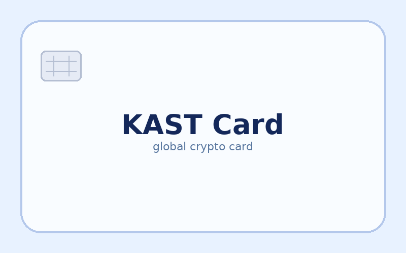 KAST Card – kriptokártya illusztráció