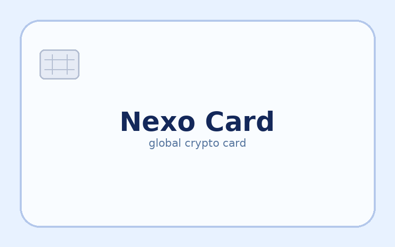 Nexo Card – kriptokártya illusztráció